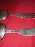 Set of 5 Antique Norwegian Silver Decorative Spoons