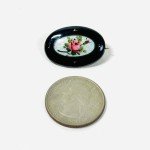 Aksel Holmsen Norway Enamel Flower Pin 925S