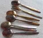 Norseman Enamel Spoon and Fork Set