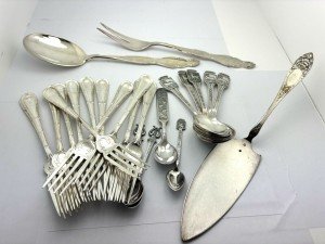 31-Piece Vintage Norwegian Silver Plated Flatware Set