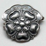 Small Antique Norwegian Tudor Rose from Trondhjem