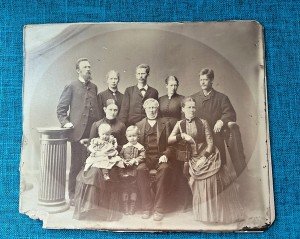 Norseman Family Photo - Antique Victorian Sepia Print