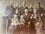 Norseman Family Photo - Antique Victorian Sepia Print