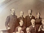 Norseman Family Photo - Antique Victorian Sepia Print