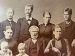 Norseman Family Photo - Antique Victorian Sepia Print