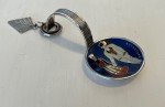 Norwegian Vintage Silver Tea Caddy Spoon with Enamel