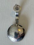 Norwegian Vintage Silver Tea Caddy Spoon with Enamel