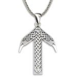 Tyr Tiwaz Rune Necklace - 925 Silver Pendant