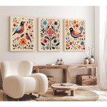Norse Floral Canvas Art - Vintage Wall Decor