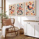 Norse Floral Canvas Art - Vintage Wall Decor