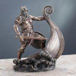 Norse Viking Warrior Statue on Ship Prow