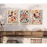 Norse Floral Canvas Art - Vintage Wall Decor