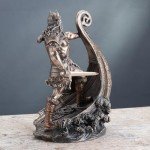 Norse Viking Warrior Statue on Ship Prow