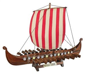 Viking Drakkar Oseberg Wooden Ship Model 1/60 Scale
