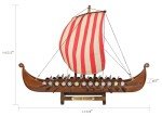 Viking Drakkar Oseberg Wooden Ship Model 1/60 Scale