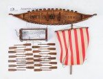 Viking Drakkar Oseberg Wooden Ship Model 1/60 Scale
