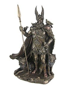Odin Cold Cast Bronze Norse God Figurine 9.75