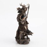 Hel Norse Goddess Antique Bronze Statue, 10.4 Inch