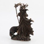 Hel Norse Goddess Antique Bronze Statue, 10.4 Inch