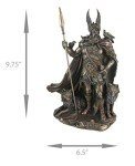 Odin Cold Cast Bronze Norse God Figurine 9.75