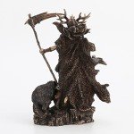 Hel Norse Goddess Antique Bronze Statue, 10.4 Inch