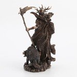 Hel Norse Goddess Antique Bronze Statue, 10.4 Inch