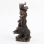 Hel Norse Goddess Antique Bronze Statue, 10.4 Inch