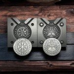 Viking Runic Compass Double-Sided Coin Mold