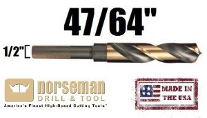 Norseman Super Premium High-Speed Drill Bit 47/64