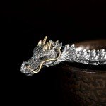 Vintage Dragon Viking Stainless Steel Cuff Bracelet