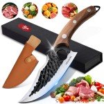 Viking Chef Knife & Meat Cleaver with Sheath