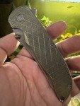 Grimsmo Norseman Stonewashed Titanium Foldable Knife