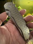 Grimsmo Norseman Stonewashed Titanium Foldable Knife