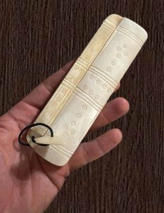 Viking Bone Comb with Matching Lock Case