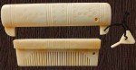 Viking Bone Comb with Matching Lock Case