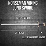 Norseman Viking Long Sword with Leather Scabbard
