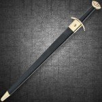 Norseman Viking Long Sword with Leather Scabbard
