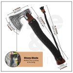 Hand-Forged Damascus Steel Viking Camping Tomahawk