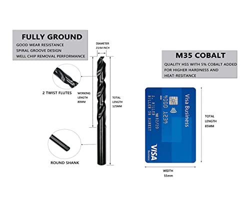 DelitonGude HSS M35 Cobalt Twist Drill Bits
