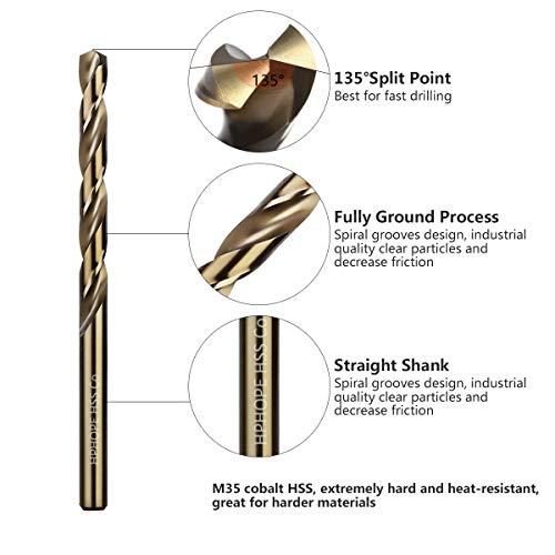 Cobalt Drill Bits Set - Norseman's Toughest Drills