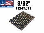 Norseman 3/32" Drill Bit 12-Pack - Premium Quality