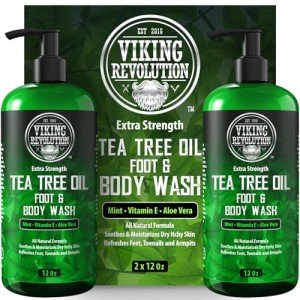Viking Revolution Men's Tea Tree Body Wash Set
