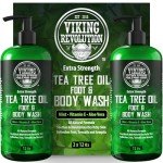 Viking Revolution Men's Tea Tree Body Wash Set