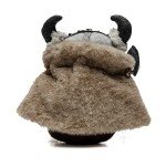 Viking Gnome Plush Doll with Axe and Shield