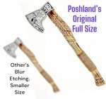 Custom Forged Viking Axe with Rosewood Handle
