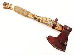 Custom Forged Viking Axe with Rosewood Handle