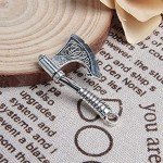 10 Antique Silver Viking Axe Charms for Jewelry