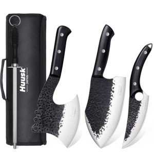 Norseman 4-Piece Butcher Knife Set - Viking Style