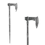 Retro Viking Hair Sticks for Women - 2 Pack
