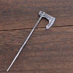 Retro Viking Hair Sticks for Women - 2 Pack